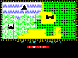 Black Crystal title screen for ZX Spectrum